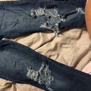Ripped jeans!
